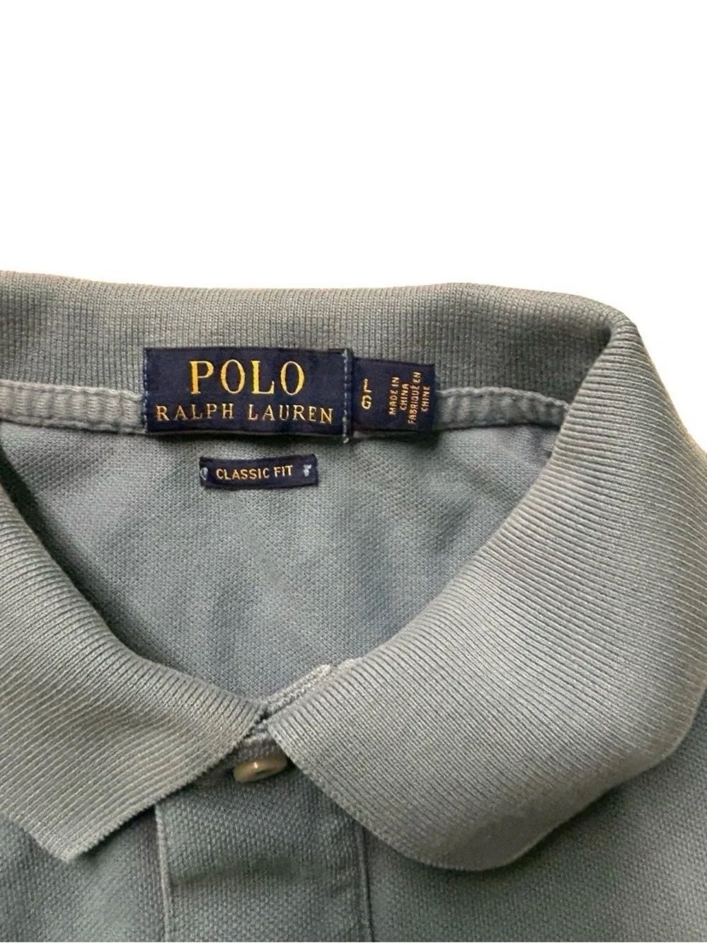 Ralph Lauren Polo Shirt in Faded Olive Green